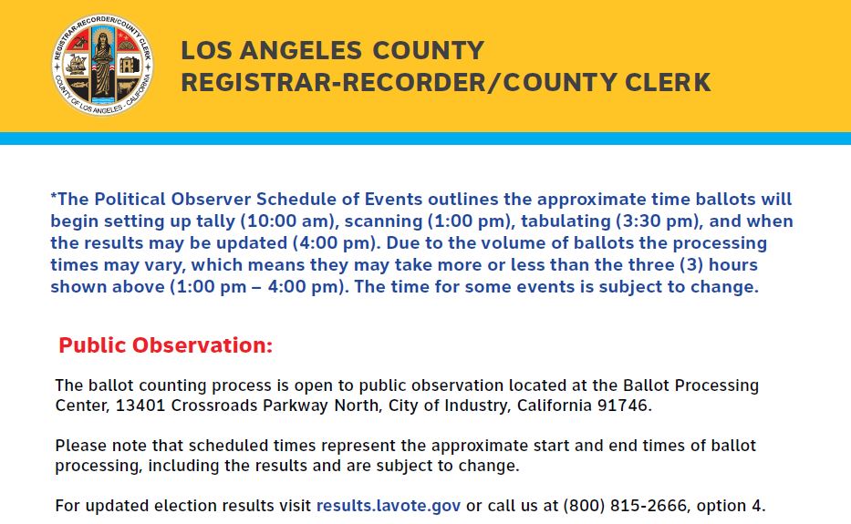 Canvass update schedule 1