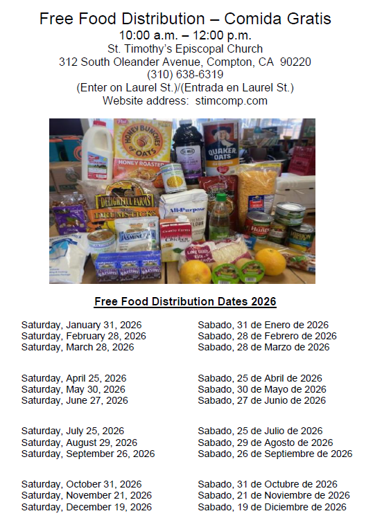 St Timothy food Giveaway '25