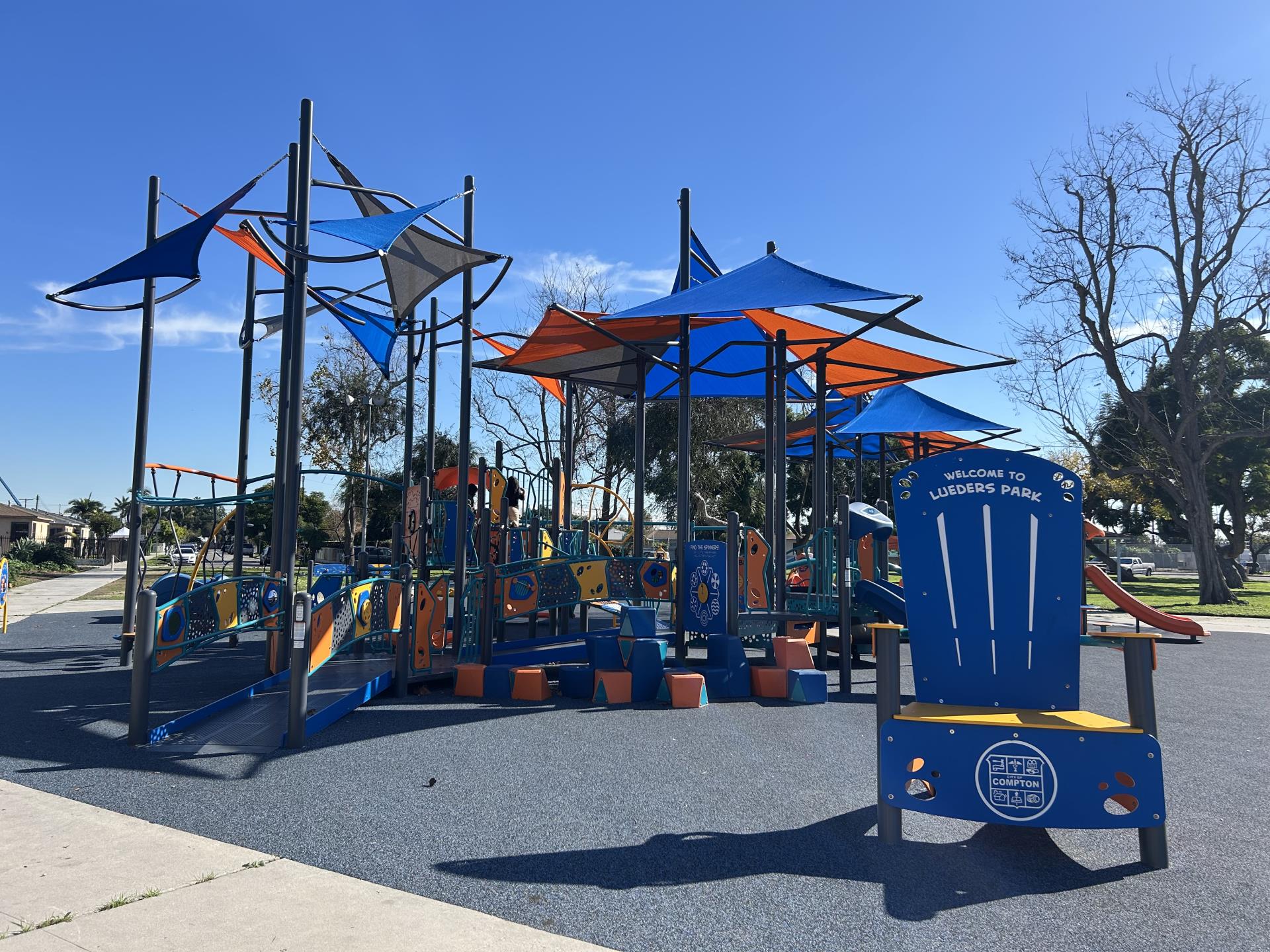 Lueders Park- New Playground Equipment