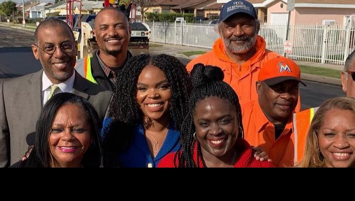 Road repairs kicking off (group photo)