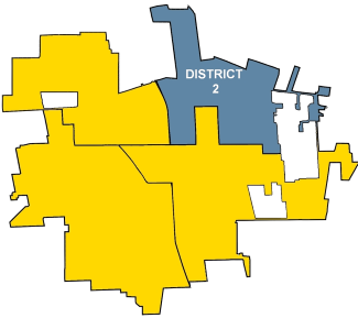 Map of District 2 (northeast)